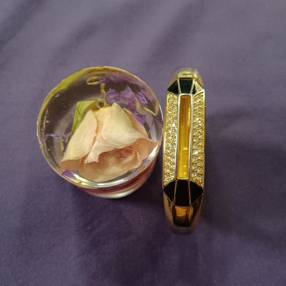 Swarovski signed SAL 8" 2 tone bracelet - Picture 1 of 5